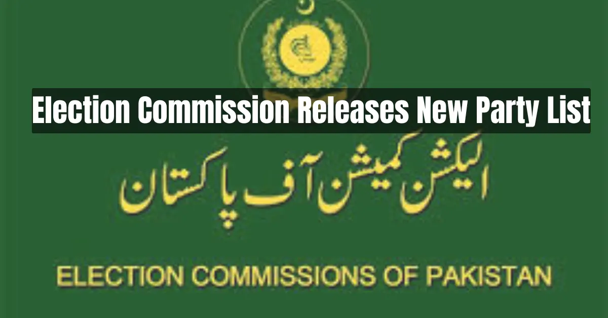 Election Commission Releases New List of Registered Political Parties